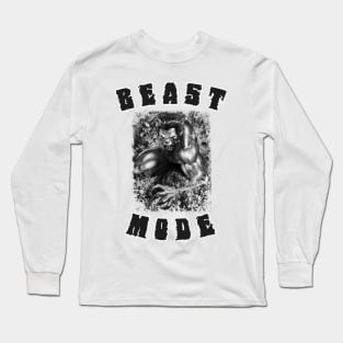 Beast Mode Monochrome Long Sleeve T-Shirt